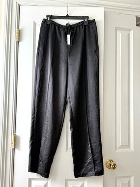 Madewell Satin Drawstring Pull-On Pants NWT